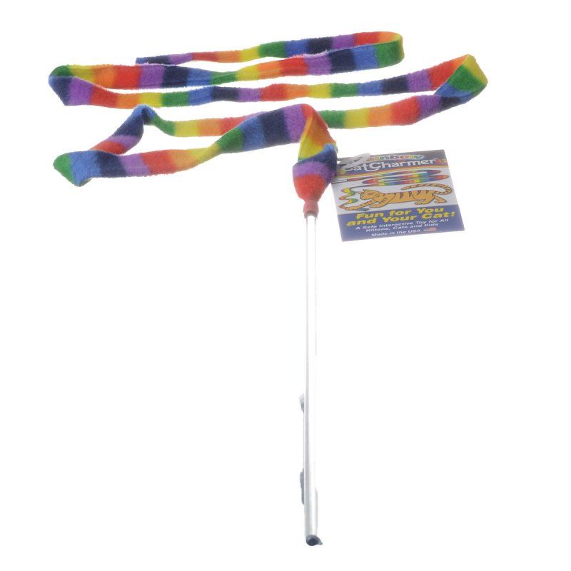 Cat Dancer Rainbow Charmer Wand Cat Toy image 0