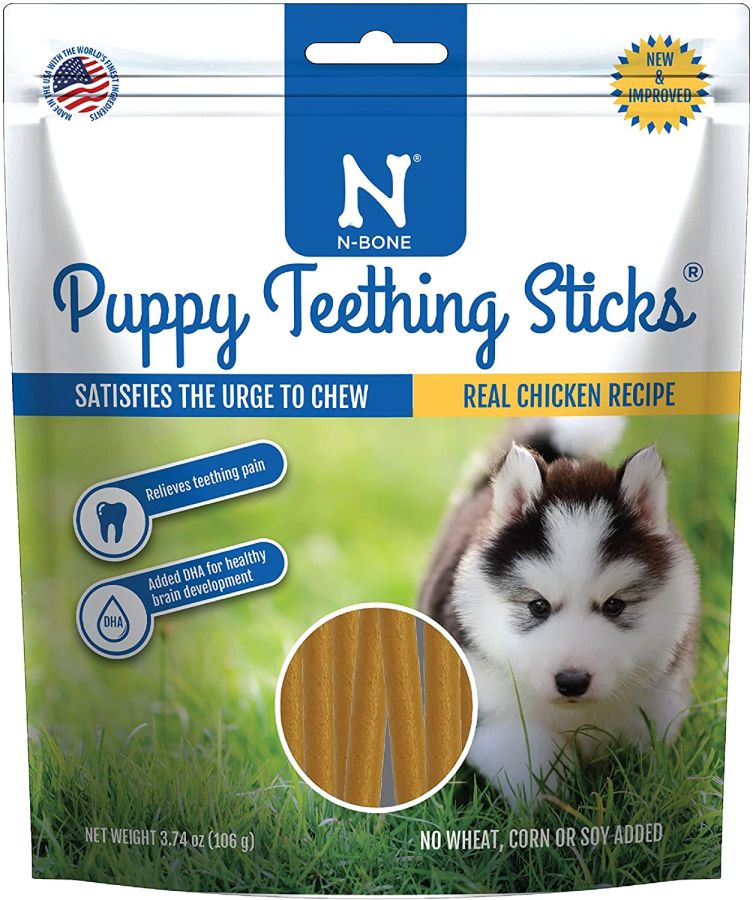 N-Bone Puppy Teething Treats - Chicken Flavor image 0