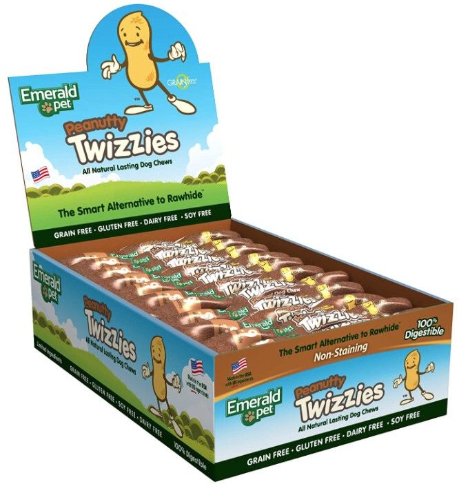 Emerald Pet Peanutty Twizzies Natural Dog Chews image 0