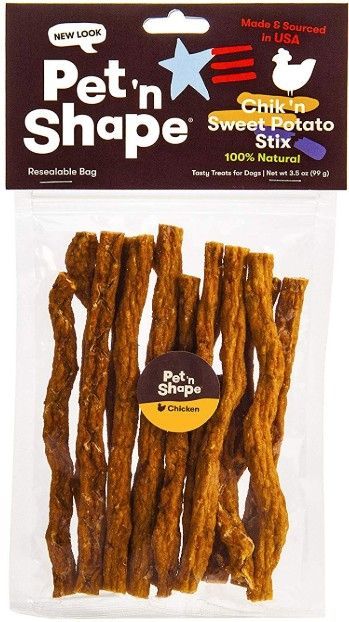 Pet 'n Shape Natural Chik 'n Sweet Potato Stix Dog Treats image 0