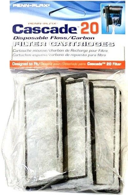 Cascade 20 Power Filter Replacement Carbon Filter Cartridges image 0