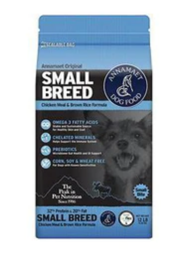 Annamaet 32% Small Breed Dry Dog Food - 12 lb Bag image 0