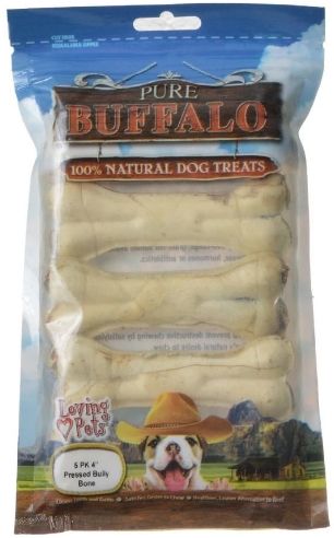 Loving Pets Pure Buffalo Dog Treats - Pressed Bully Bone image 0