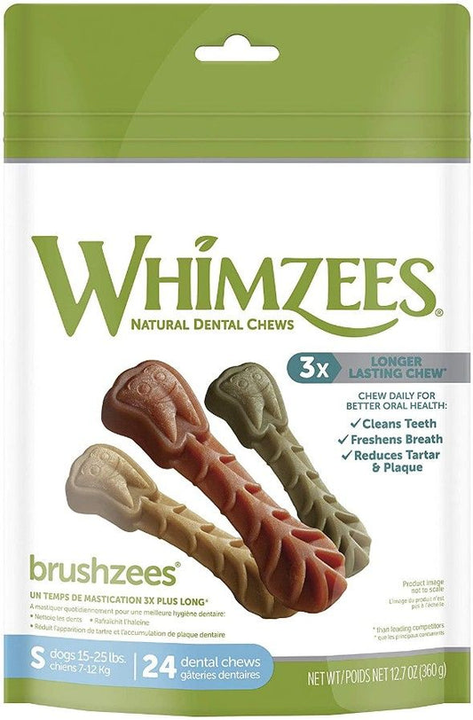 Whimzees Brushzees Dental Treats - Small image 0