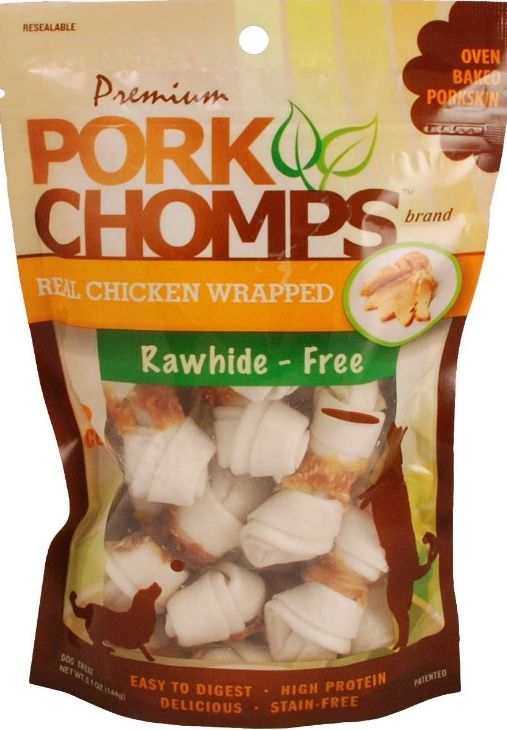 Pork Chomps Real Chicken Wrapped Knotz - Mini image 0