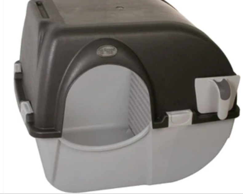 Omega Paw Self-Cleaning Cat Litter Box - Brown/Taupe - Large image 0