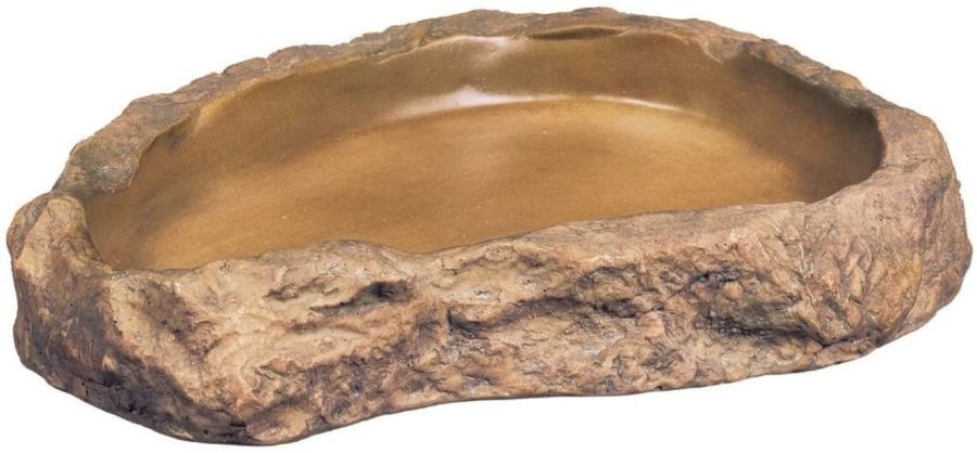 Exo-Terra Granite Rock Reptile Feeding Dish image 0