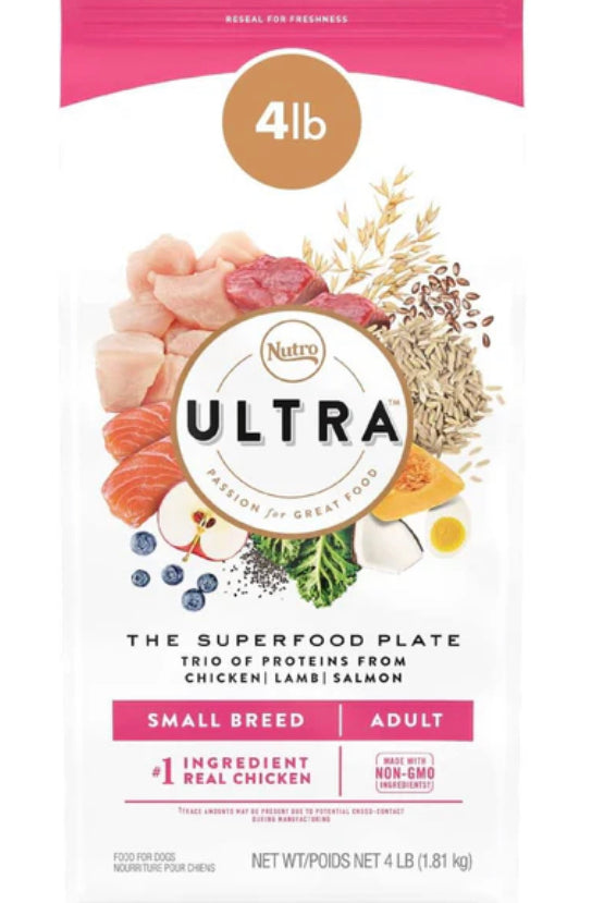 Nutro Ultra Toy Breed Adult Dry Dog Food - 4 lb Bag image 0