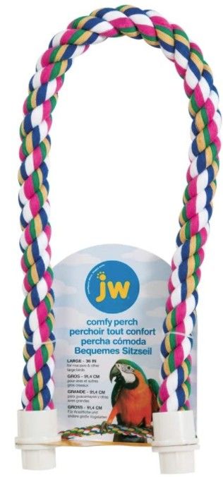 JW Pet Flexible Multi-Color Comfy Rope Perch 36 Inch image 0