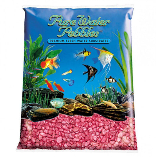 Pure Water Pebbles Aquarium Gravel - Red Frost image 0