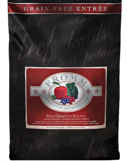 FROMM Four-Star Nutritionals Premium Grain-Free Beef Frittata Vegetable Dog Food image 0