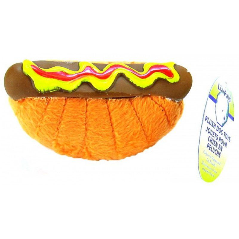 Li'l Pals Plush Hot Dog Dog Toy image 0