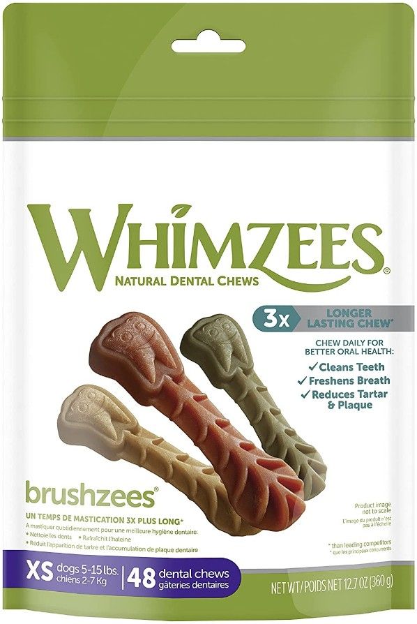 Whimzees Brushzees Dental Treats - X-Small image 0