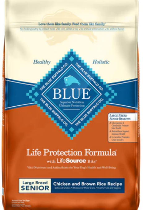 Blue Buffalo Life Protection Chicken & Brown Rice Recipe Large Breed Senior 30lb image 0