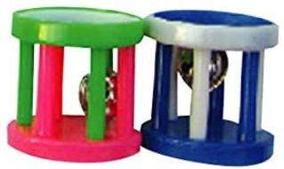 A&E Cage Company Happy Beaks Small Barrel Foot Toy image 0