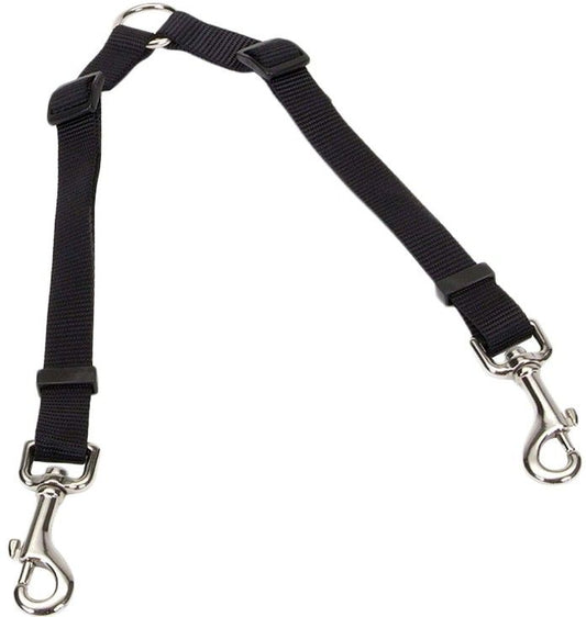Coastal Pet Two Dog Adjustable Nylon Coupler Black image 0