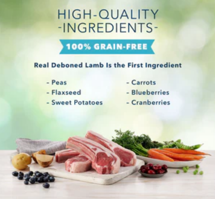 Blue Buffalo Freedom Adult Lamb Recipe Dry Dog Food 24lb Bag image 1