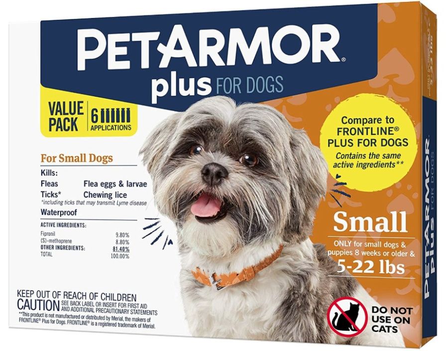 PetArmor Plus Flea and Tick Topical Treatment for Small Dogs 4-22 lbs image 0