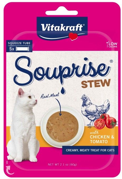 VitaKraft Souprise Stew Lickable Cat Treat Chicken and Tomato image 0