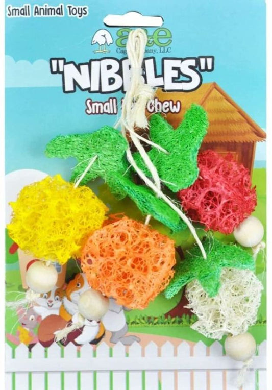 AE Cage Company Nibbles Fruit Bunch Loofah Chew Toy image 0