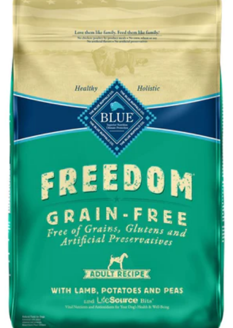 Blue Buffalo Freedom Adult Lamb Recipe Dry Dog Food 24lb Bag image 0