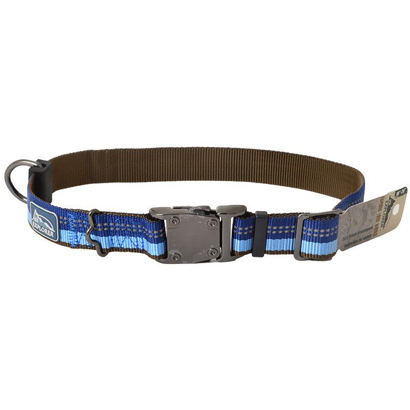 K9 Explorer Sapphire Reflective Adjustable Dog Collar image 0
