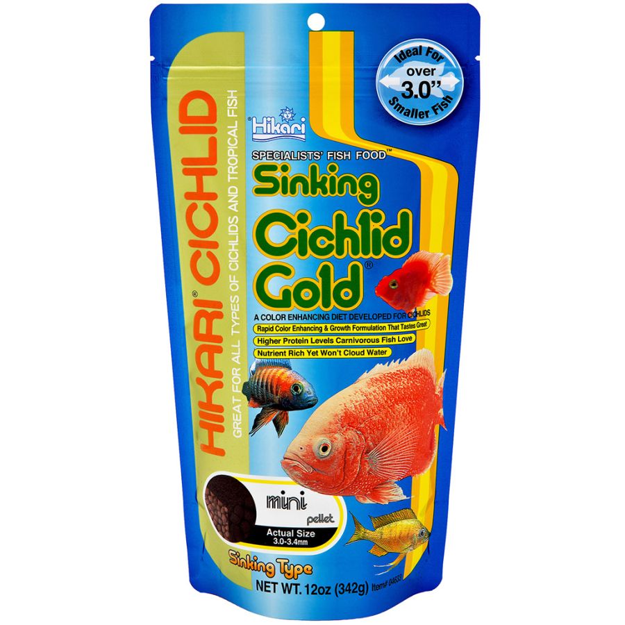 Hikari Cichlid Gold Color Enhancing Sinking Fish Food - Mini Pellet image 0