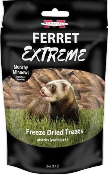 Marshall Ferret Extreme Munchy Minnows Freeze Dried Ferret Treat image 0