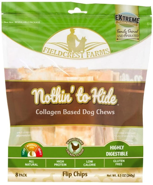 Fieldcrest Farms Nothin to Hide Chicken Flip Chips Dog Chews image 0