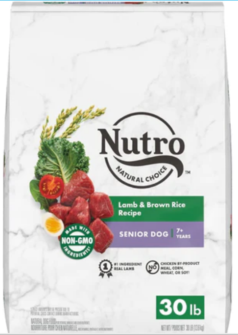 Nutro Natural Choice Senior Lamb & Rice Dry Dog Food - 30 lb Bag image 0