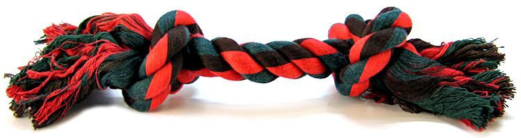 Flossy Chews Colored Rope Bone image 0