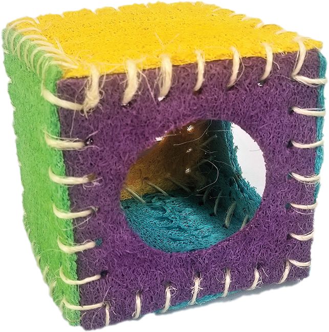 AE Cage Company Nibbles Loofah Cube House image 0