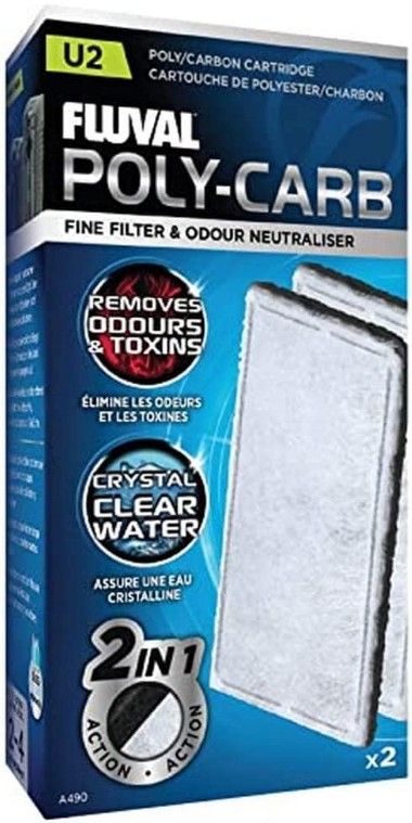 Fluval Underwater Filter Stage 2 Polyester/Carbon Cartridges image 0