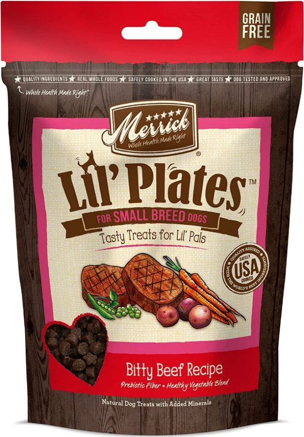 Merrick Lil' Plates Small Breed Treats Bitty Beef Recipe image 0