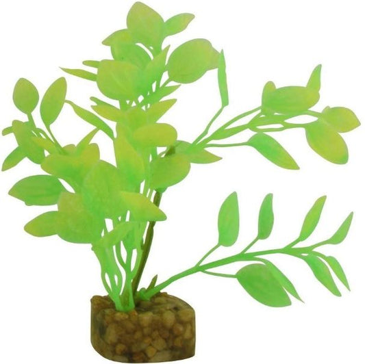 GloFish Plastic Aquarium Plant Green / Yellow image 0