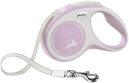Flexi Comfort Retractable Nylon Tape Dog Leash Pink image 0