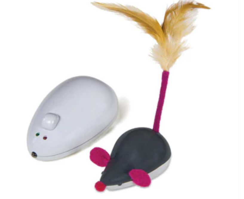 Petlinks Cheese Chaser Remote Controlled Mouse Cat Toy - Multi-Color image 0