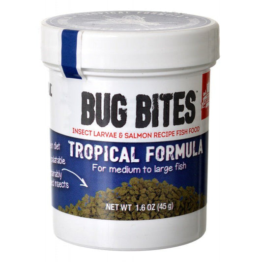 Fluval Bug Bites Tropical Formula Granules for Medium-Large Fish image 0