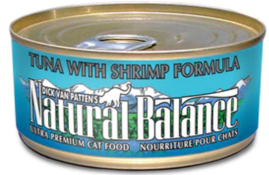 Natural Balance Tuna and Shrimp Canned Cat Food 5.5oz Case of 24 image 0