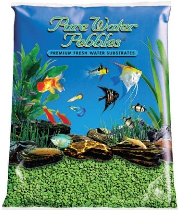 Pure Water Pebbles Aquarium Gravel - Neon Green image 0