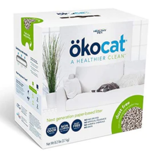 Okocat Dust Free Non-Clumping Paper Pellet Cat Litter image 0