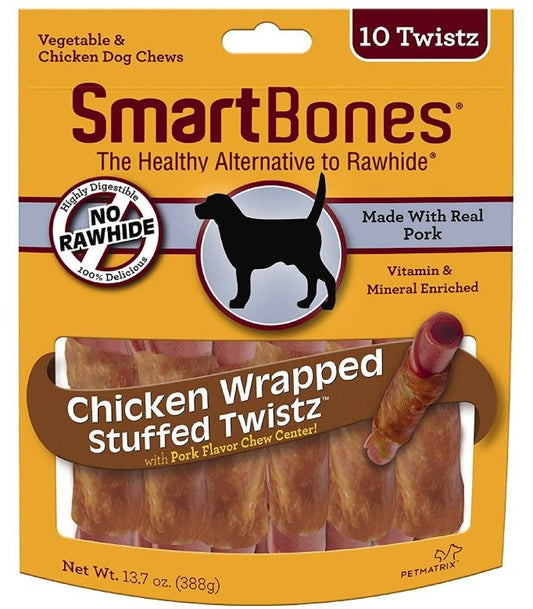 SmartBones Stuffed Twistz Vegetable and Chicken Wrapped Pork image 0