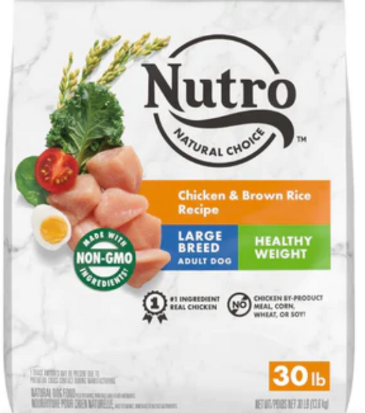 Nutro Natural Choice Large Breed Weight Mngmt Chicken, Rice & Sw Potato -30lb image 0