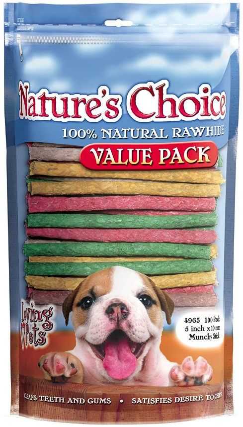 Loving Pets Nature's Choice Rawhide Munchy Stick Value Pack image 0