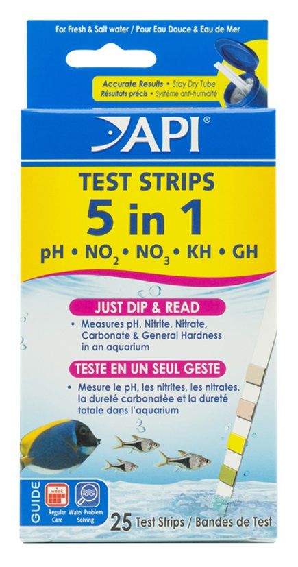 API 5 in 1 Aquarium Test Strips image 0