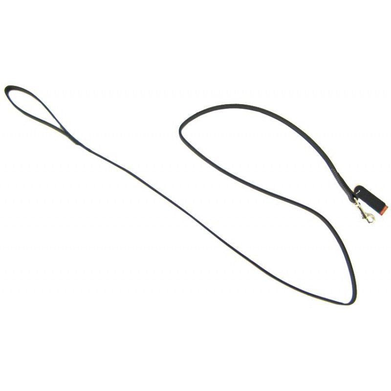 Circle T Leather Lead 6 Foot Long Black image 0