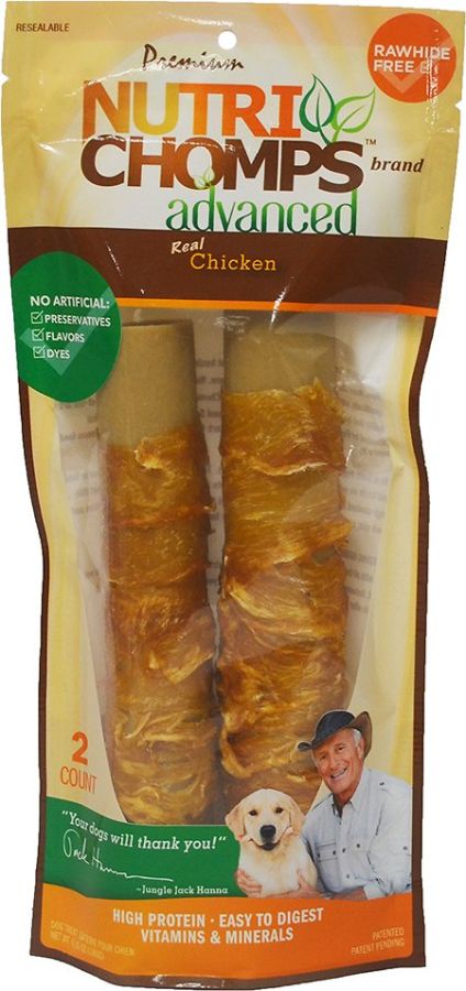 Nutri Chomps Advanced Twists Dog Treat Chicken Flavor image 0
