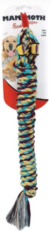 Mammoth Snakebiter Shorty Rope Tug Dog Toy image 0