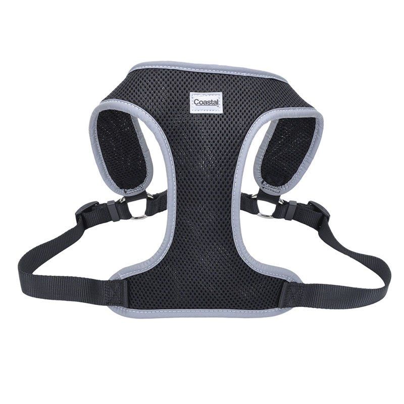 Coastal Pet Comfort Soft Reflective Wrap Adjustable Dog Harness - Black - Large image 0