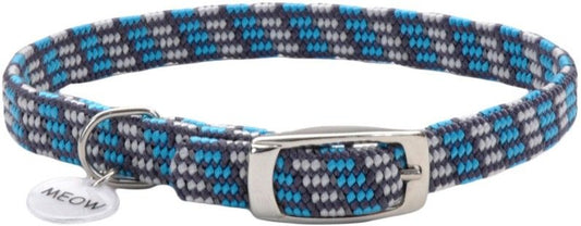 Coastal Pet Elastacat Reflective Safety Collar with Charm Grey/Blue image 0